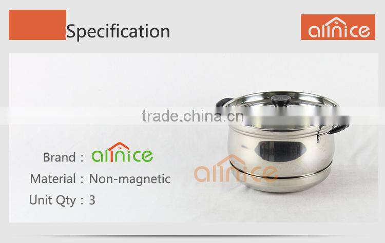 Allnice- No fire re-cooking pot cookware stainless steel thermo cooker