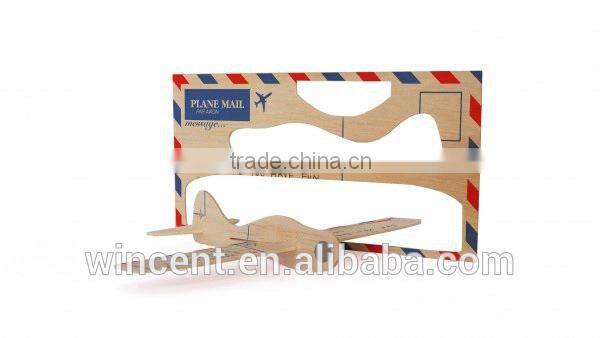 Creative Wooden Postcard Aeroplane Craft