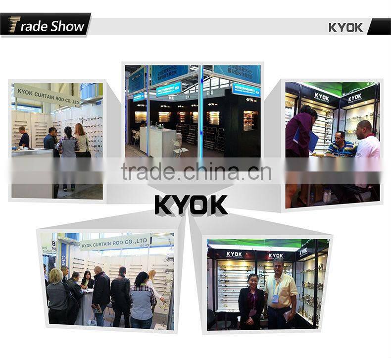 2015 fantastic design home decorative ivory white curtain track, good quality curtain accessories,wall dual curtain rail bracket