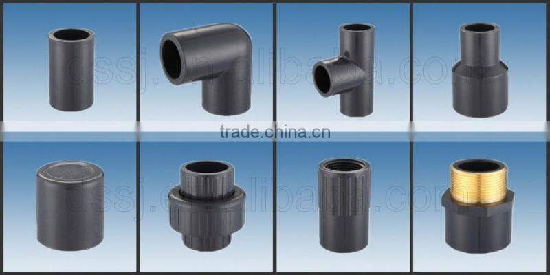 63x32mm Grey UPVC/PVC Pipe Fitting 3 Ways Reducing Tee connector