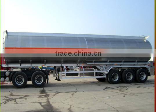 3 Axles Aluminium Tank Semi Trailer for Fuel Transportation