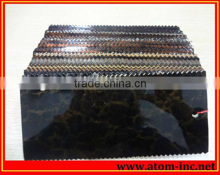 Shining pvc sheet supplier mica sheet for lamp shades from Atom Shoes sole Material Limited