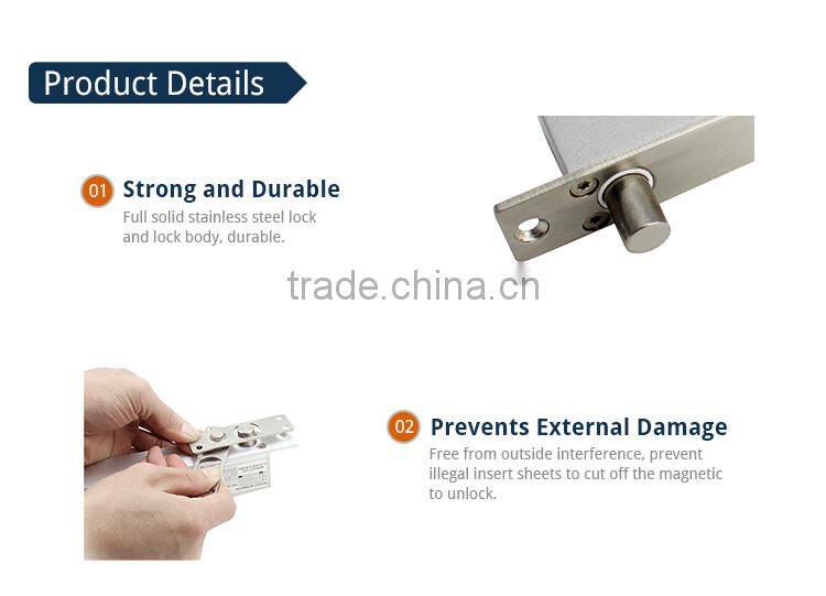 Special Design 12v or 24v electric Lock Simple Installation Electric Bolt Lock with emergency key