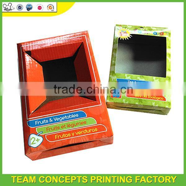 Printing paper box with header card