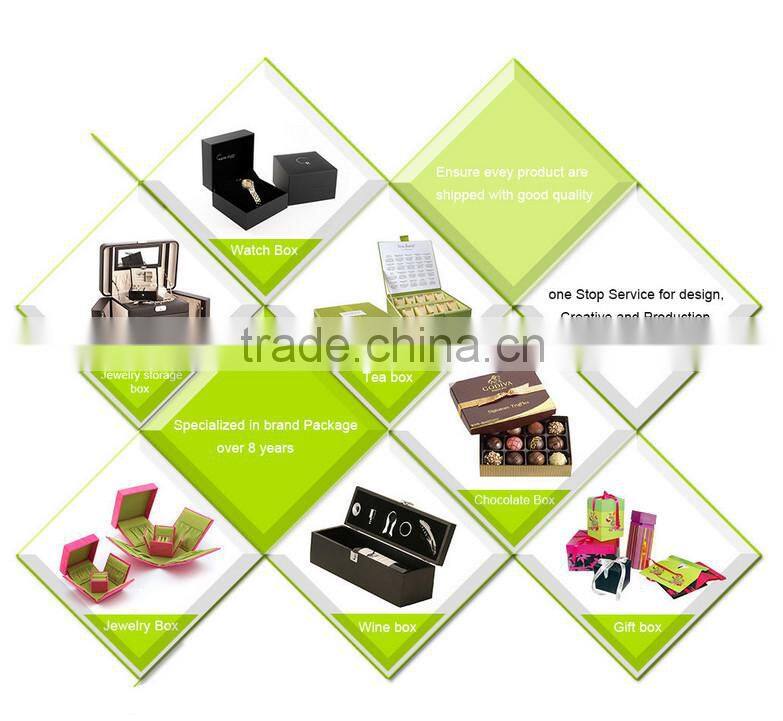 Custom plain white necklace gift box jewelry box for ring necklace