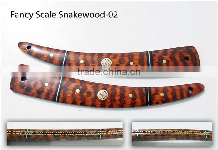 Fancy Straight Razor Scales for Restoring Vintage Blades