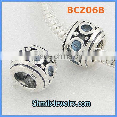 Wholesale Antique Cystal Silver Beads For Jewelry Making BCZ06B