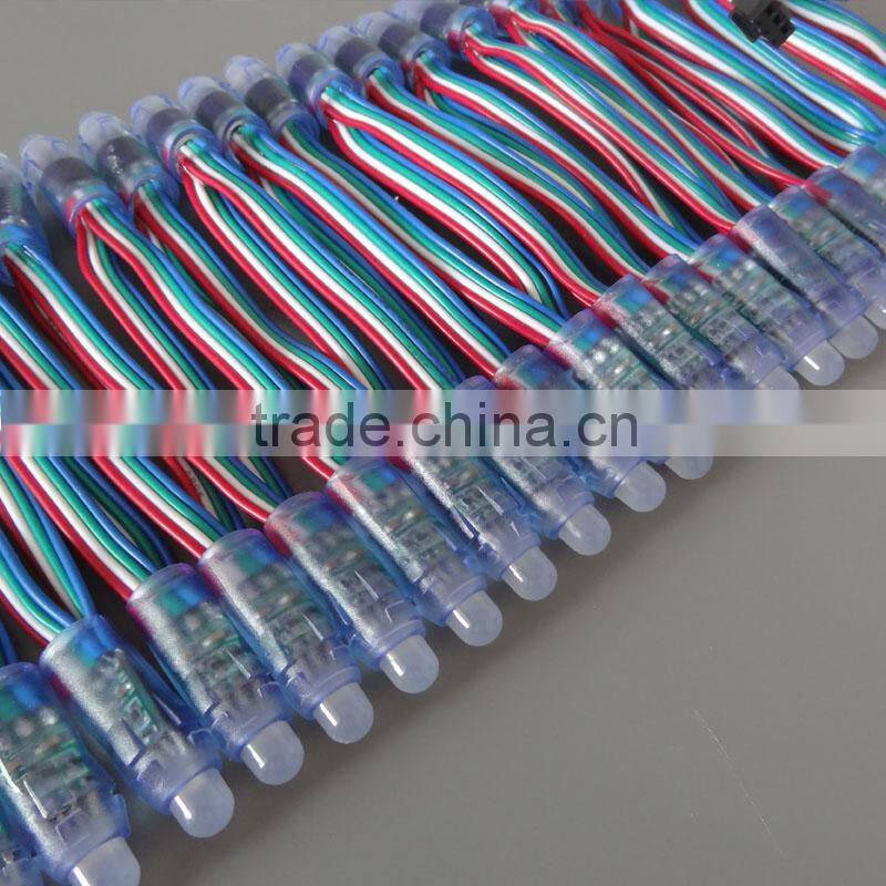 High bright IP68 12mm DC5V led pixel light string ws2801 50 node a string