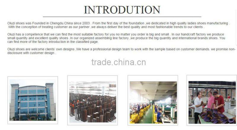 OB39 fashion block high heel boots genuine leather black boots knee boots for women