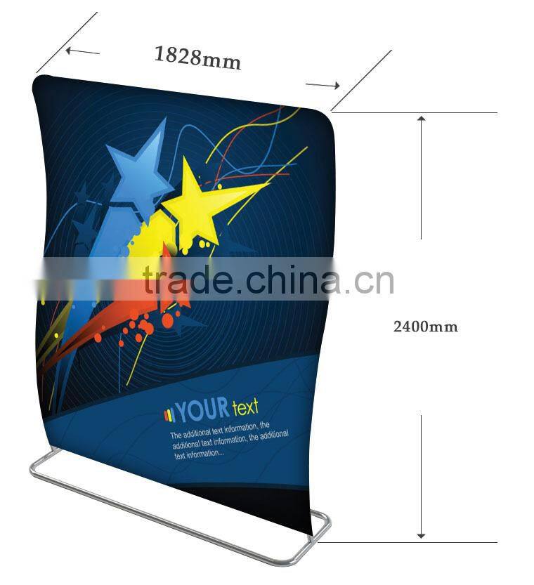 Trade show Tension fabric back wall booth