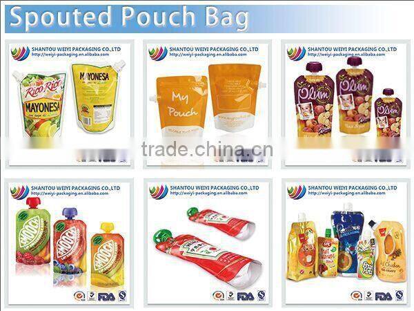 Biodegradable aluminum foil doypack stand up liquid spout pouch for soap body cream