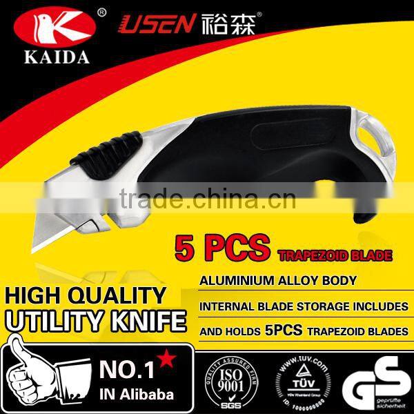 Heavy Duty Utility Cutter Knife With 5 PCS Spare Blades