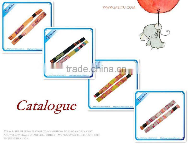 highest level of security woven wristband