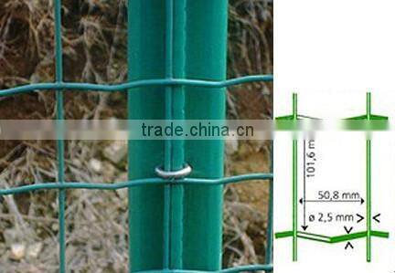 pvc coated Holland wire mesh fence for animal/ grassland