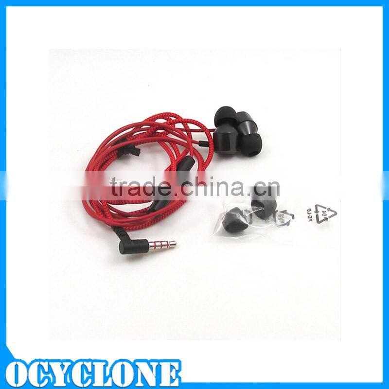 Woven pattern Bundle Earphones for huawei mate 8 mobile phone