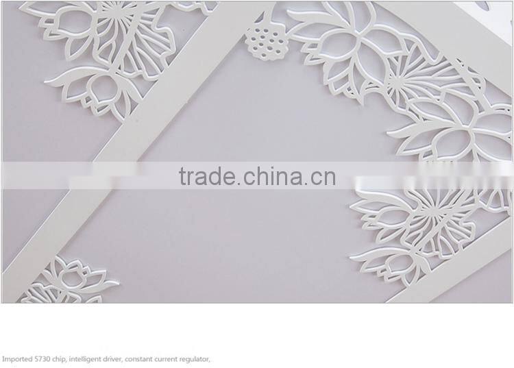 Wooden Modern LED Ceiling Lights 32W Living-room Suede Ceiling Lamps