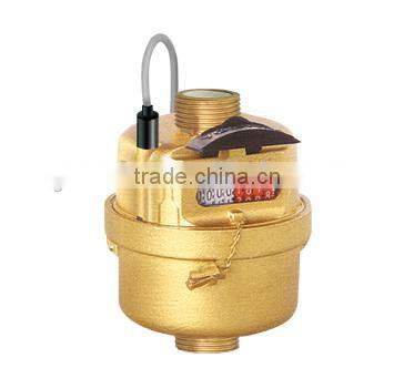 Volumetric displacement type water meter