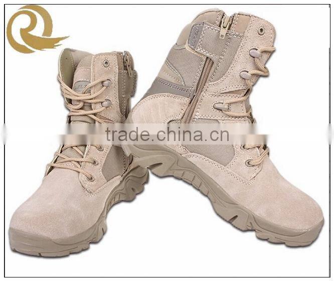 Hot sale leather waterproof tactical army delta force military boots