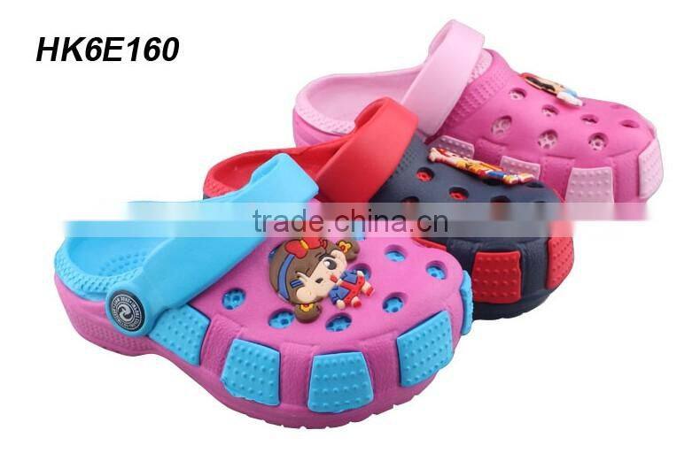 2016 Double layer colorful printing upper Kids clogs, Anti Skiding Dots clogs