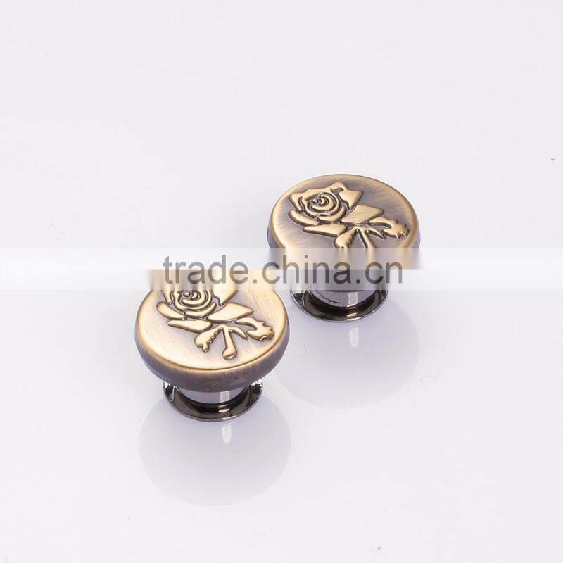 Moving metal jeans buttons denim jeans button screw jean button
