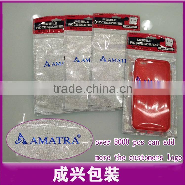 printing header poly bag white plasic bag with zipper clear mobile case plastic zipper bags with hanger