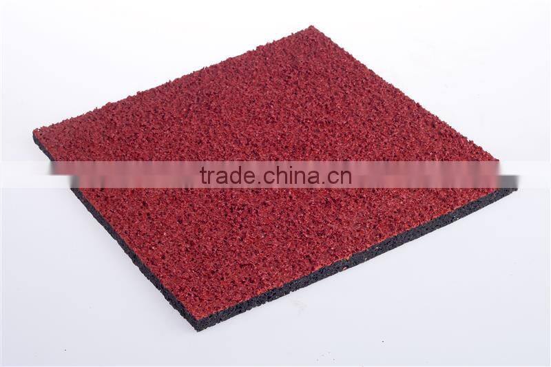 Factory direct sale outdoor rubber flooring for middle school