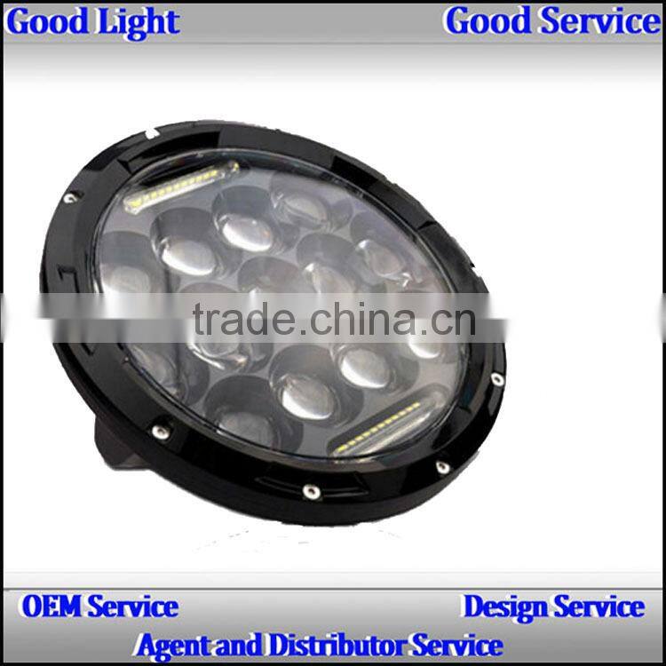 OVOVS Hot sales round car led driving work light 7inch 75w led headlight for cars