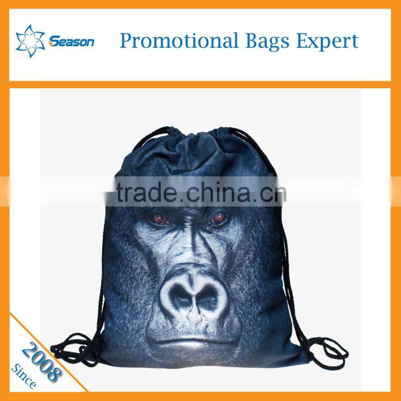 wholesale 3D printed drawstring bags drawstring backpack