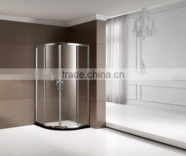 frame square shape shower enclosure with sliding door