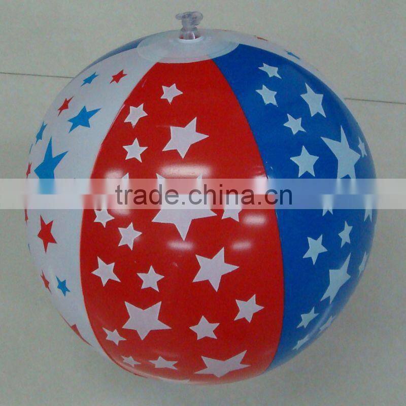 cheap blue and white inflatable promotion beach ball