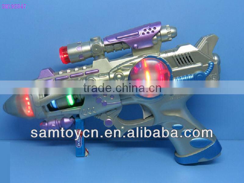 Battery operated plastic sniper rifle toy gun