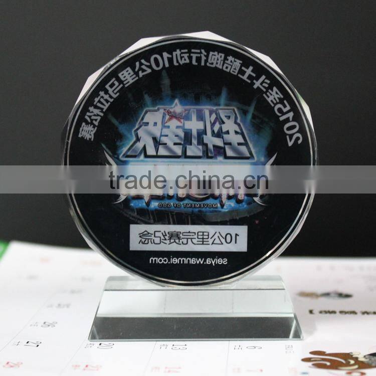 New arrival crystal cheap souvenir plate
