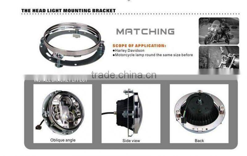 truck parts round brackets for jeep headlight 7 inch new led headlight bracket