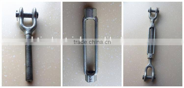 Rigging screws US type drop forged marine turnbuckles with jaw and jaw