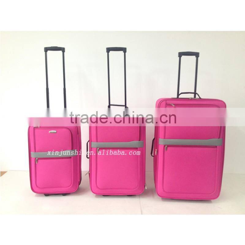 2016 soft trolley luggage with universal wheels