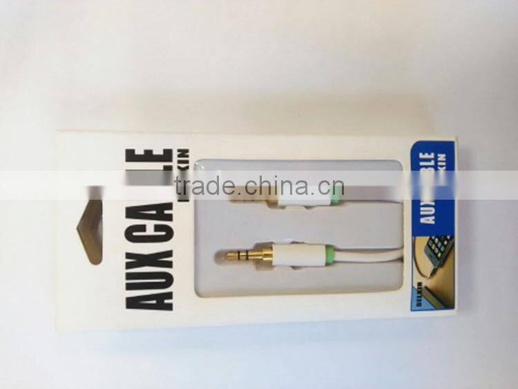SYS Hot Selling 3.5mm Stereo Male To Female Audio Aux Cable
