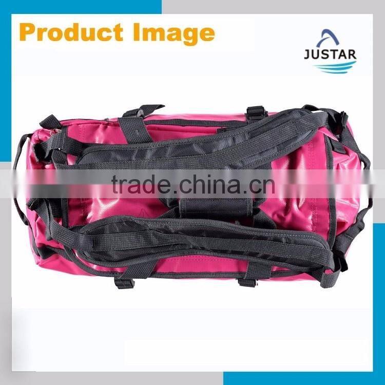 Outdoor Travel Sports Water Resistant 500D Tarpaulin PVC Heavy Duty Multifunctional Tarpaulin Duffel Bag
