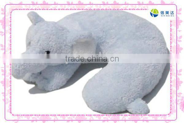 White cute sheep plush neck pillow