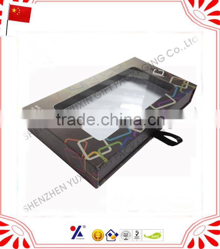 blister hang loop on mobile phone with cardbaord box