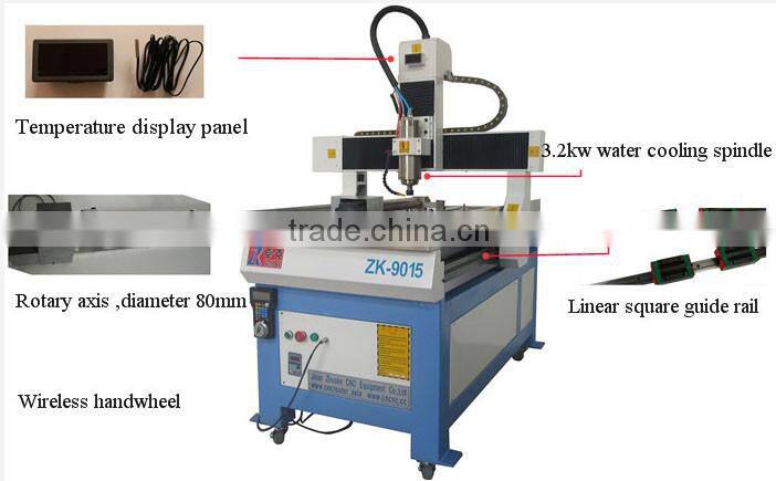 Wireless handwheel Temperature display panel copper brass iron cnc engraving router
