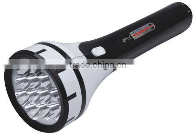 12 LED Plastic Rechargeable Flashlight