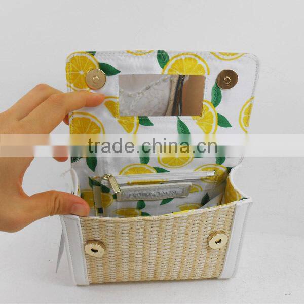 New Design Fashion Summer lady Tote handbag cometic bag