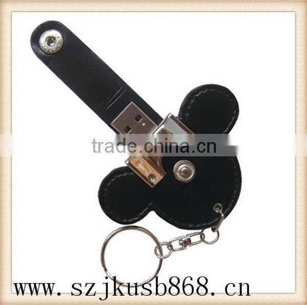 Unique super quality new product leather usb flash drive