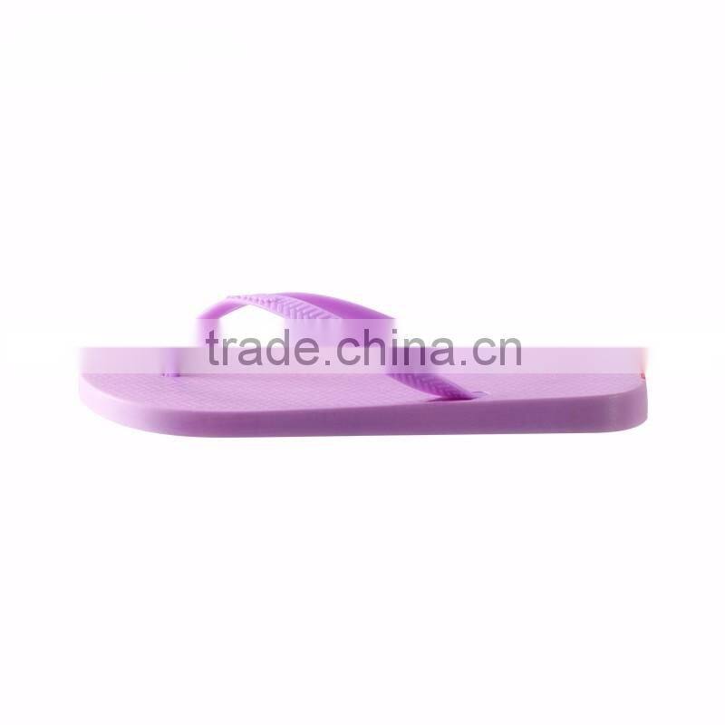 2016 summer footwear customized brand promotion ladies purple color slipper for women's size