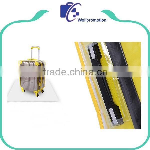 Custom travel waterproof clear pvc suitcase luggage cover