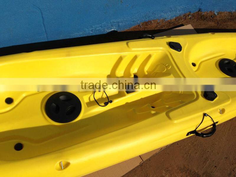 new double fishing boat with 4xflush rod holder with wheel