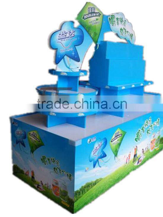 Corrugated cardboard Pallet display whole/retail sales for supermarket fashion shop sales advertising