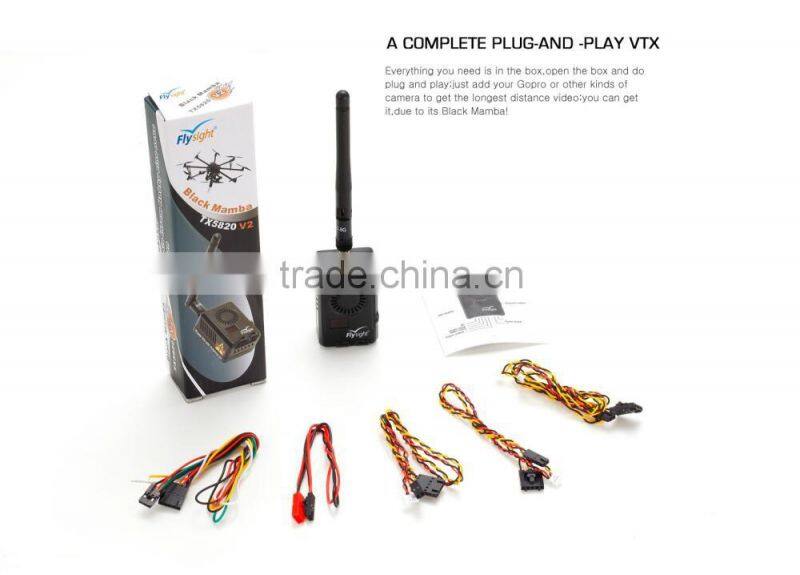 G2856 5.8Ghz 2W 40ch long range powerful fpv wireless AV transmitter FPV sender Flysight Black Mamba TX5820 V2