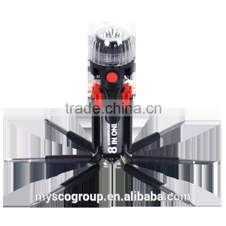 8 IN 1 Multi-screwdriver torch/Hand Tool Sets
