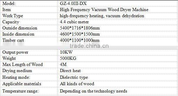 Top quality HF vacuum wood drying kiln drying oven industrial